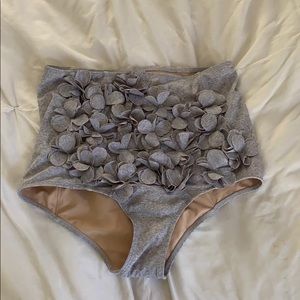 Kortni Jean gray flower bathing suit